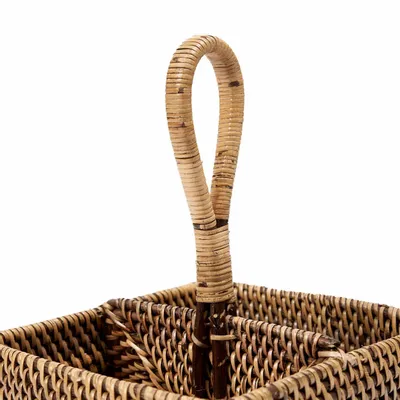 Boîtes de rangement  - Le Porte-Couverts en Rotin N°2 - Brun Naturel - BAZAR BIZAR LIVING