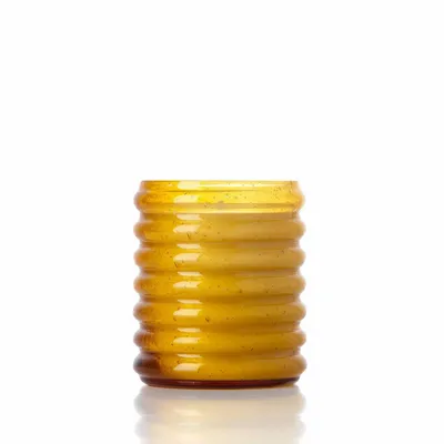 Candlesticks and candle holders - The Golden Hive Candle Jar - Honey - Wide - BAZAR BIZAR LIVING