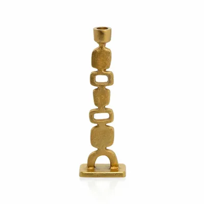 Bougeoirs et photophores  - Le Bougeoir Totemo - Or - M - BAZAR BIZAR LIVING