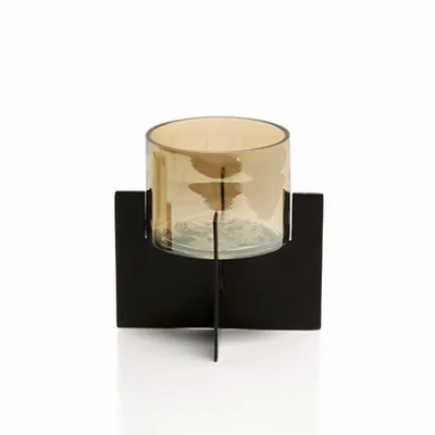 Candlesticks and candle holders - The Hurricane X - Black - High - BAZAR BIZAR LIVING