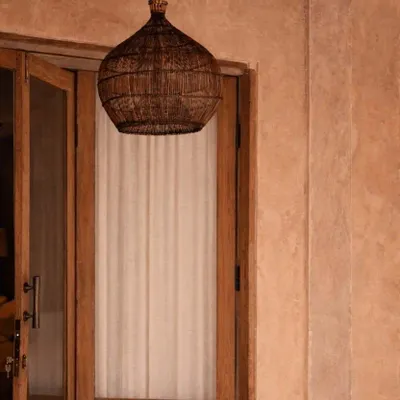 Abat-jours - La Desert Gourd Suspension - Noyer Foncé - S - BAZAR BIZAR LIVING
