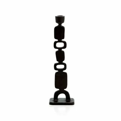 Candlesticks and candle holders - The Totemo Candle Holder - Black - L - BAZAR BIZAR LIVING