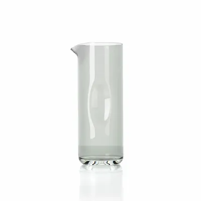 Glass - The Grip Pitcher - Smoky Grey - BAZAR BIZAR LIVING