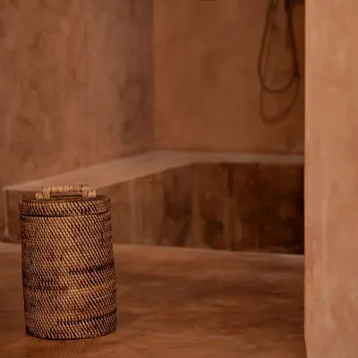 Boîtes de rangement  - Le Panier En Rotin Haut - Brun Naturel - BAZAR BIZAR LIVING