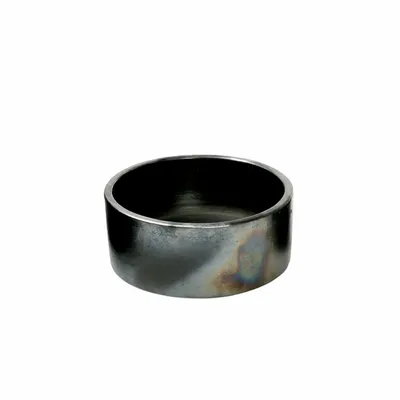 Platter and bowls - The Burned Cylinder Dish - Black - M - BAZAR BIZAR LIVING