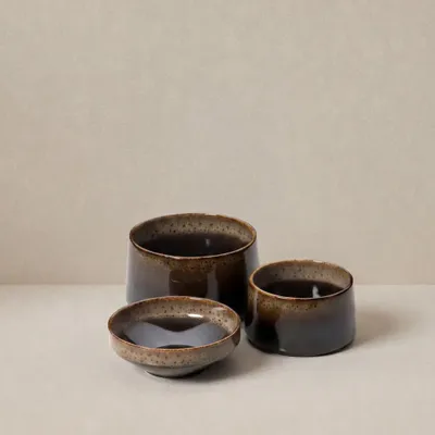 Bowls - The Kyoto Bowl - Dark Brown Mud - L - BAZAR BIZAR LIVING