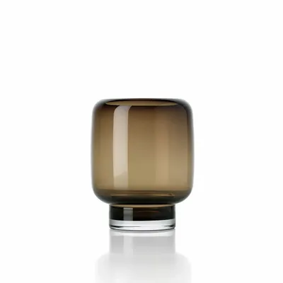 Vases - The Smoky Cube Vase - Brown - S - BAZAR BIZAR LIVING