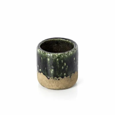 Pots de fleurs - Le Cache-pot Moss - Vert Béton - S - BAZAR BIZAR LIVING