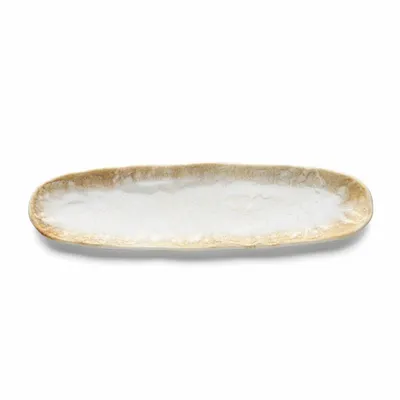 Plats et saladiers - Le Plat Ovale Da Rocha - Miel Blanc - BAZAR BIZAR LIVING
