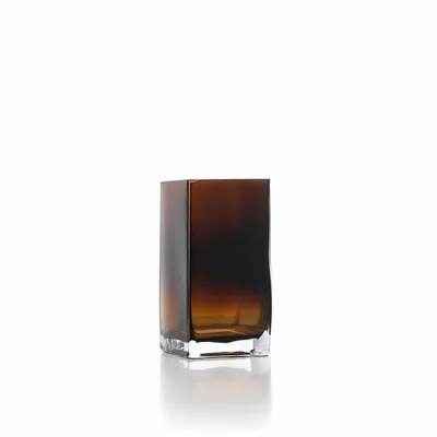 Vases - Le Vase Amber Cuboid - Ambre - S - BAZAR BIZAR LIVING