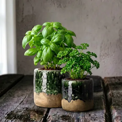 Flower pots - The Moss Planter - Concrete Green - M - BAZAR BIZAR LIVING