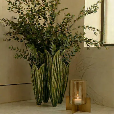 Candlesticks and candle holders - The Hurricane X - Gold - High - BAZAR BIZAR LIVING