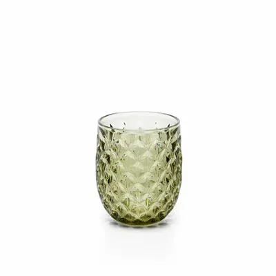 Glass - The Starbeam Water Glass - Olive Green - BAZAR BIZAR LIVING