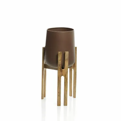 Flower pots - The Forked Root Planter - Natural Brown - M - BAZAR BIZAR LIVING
