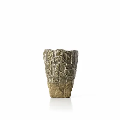 Vases - The Rock Texture Vase - Grey Stone - S - BAZAR BIZAR LIVING