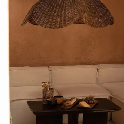 Abat-jours - La Wave Suspension - Noyer Foncé - L - BAZAR BIZAR LIVING