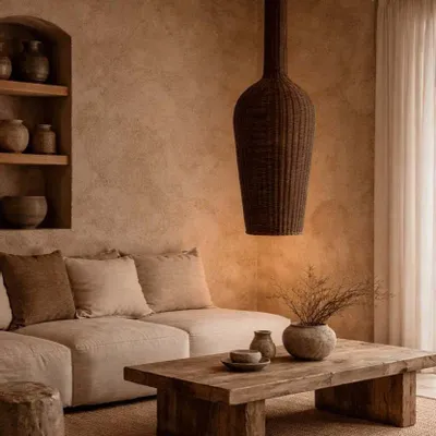 Abat-jours - La Suspension Amphora - Noyer Foncé - XXL - BAZAR BIZAR LIVING