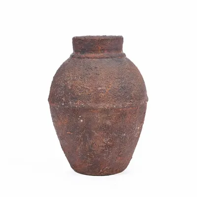 Vases - The Amphora Rustica Vase - Burgundy - M - BAZAR BIZAR LIVING