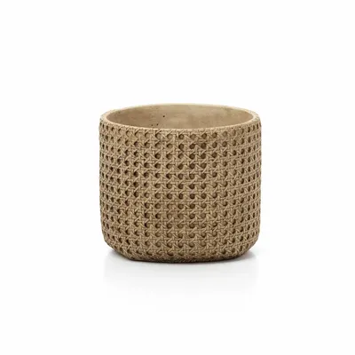 Flower pots - The RattanRock Planter - Natural - L - BAZAR BIZAR LIVING