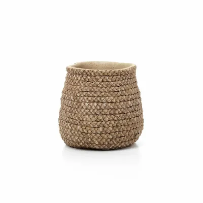 Pots de fleurs - Le Cache-Pot Fake Braided - Naturel - M - BAZAR BIZAR LIVING