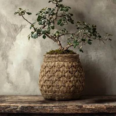 Flower pots - The Knot Concrete Planter - XL - BAZAR BIZAR LIVING