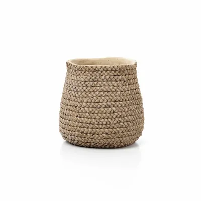 Pots de fleurs - Le Cache-Pot Fake Braided - Naturel - L - BAZAR BIZAR LIVING