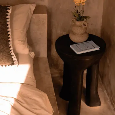 Other tables - The Java Tripod Side Table - Dark Walnut - BAZAR BIZAR LIVING