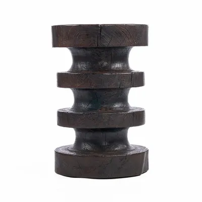 Autres tables  - La Table d’Appoint Mocha Rings - Noyer Foncé - BAZAR BIZAR LIVING