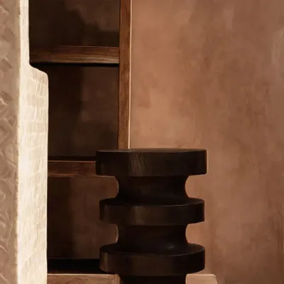 Autres tables  - La Table d’Appoint Mocha Rings - Noyer Foncé - BAZAR BIZAR LIVING