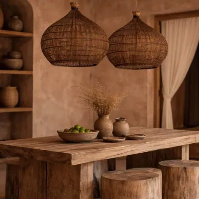 Blinds - The Desert Gourd Pendant - Dark Walnut - M - BAZAR BIZAR LIVING