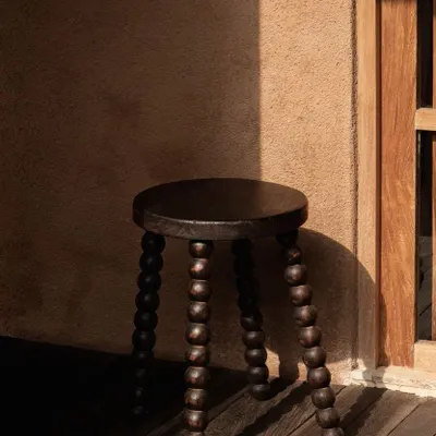Tabourets - Le Tabouret Dango - Noyer Foncé - BAZAR BIZAR LIVING
