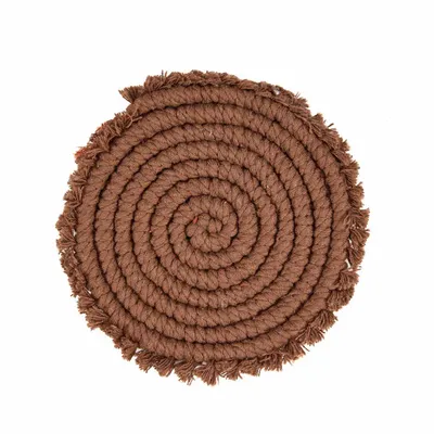 Placemats - The Cotton Coaster - Dark Walnut - BAZAR BIZAR LIVING
