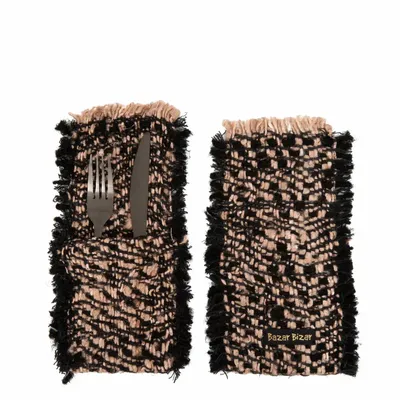 Table linen - The Oh My Gee Cutlery Holder - Black Copper - BAZAR BIZAR LIVING