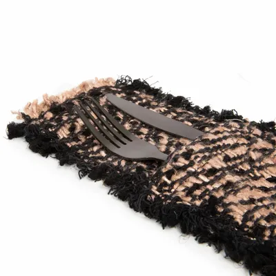 Table linen - The Oh My Gee Cutlery Holder - Black Copper - BAZAR BIZAR LIVING