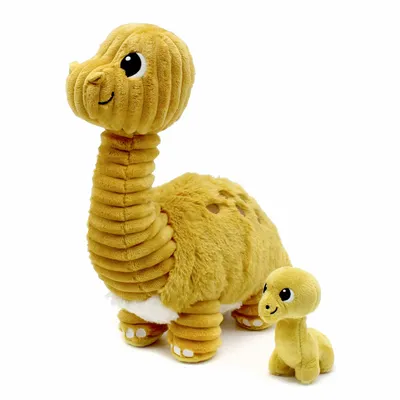 Peluches - Peluche Diplodocus Maman-bébé Les Ptipotos - LES DEGLINGOS