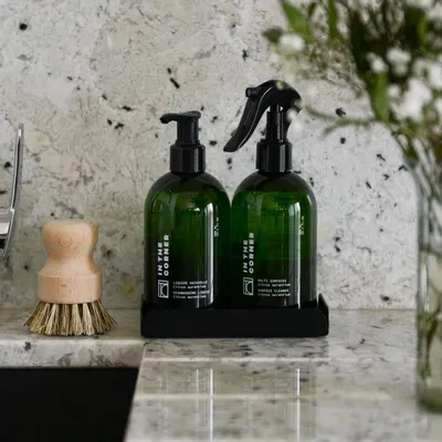 Soaps - Surface cleaner & Dish soap  & Tray - IN THE CORNER