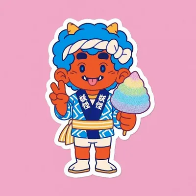 Papeterie - Sticker vinyle "Berry - Cotton candy" - YEAAAH! STUDIO