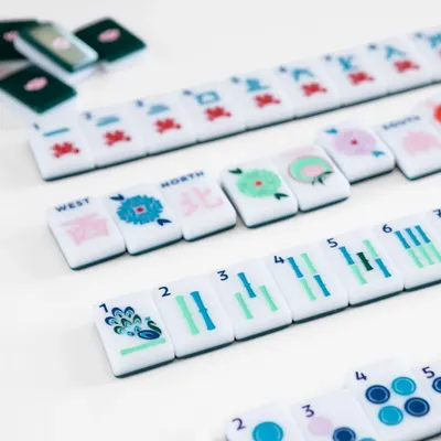 Gifts - Green & White House Tiles - THE MAHJONG HOUSE