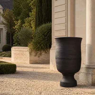 Pots de fleurs - KRATOS I – Vase sculptural monumental en céramique - CERAMIC FACTORY