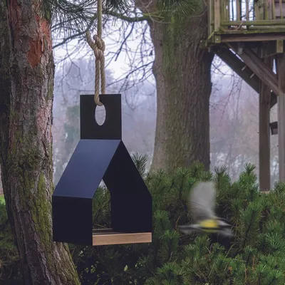Garden accessories - FLY. Birdhouse, lantern, hanging basket for flowers or just decoration - FINBEAUX