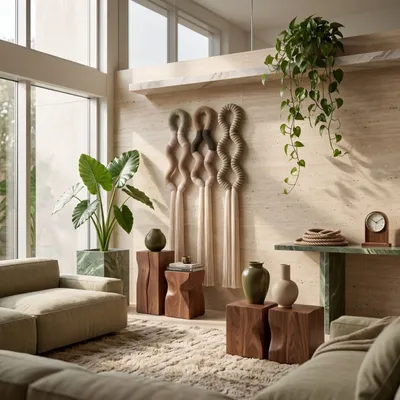 Autres décorations murales - Ethereal Loops : ensemble de 3 installations murales sculpturales en m - SARMAL DESIGN