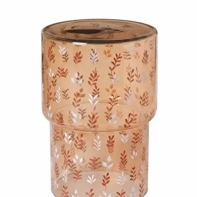 Other tables - Amber handpainted side table Automne - CHEHOMA