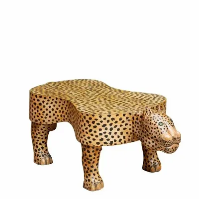 Coffee tables - Handpainted coffee table Panthera - CHEHOMA