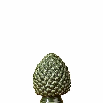 Sculptures, statuettes et miniatures - Petit artichaut céramique verte sur pied - CHEHOMA