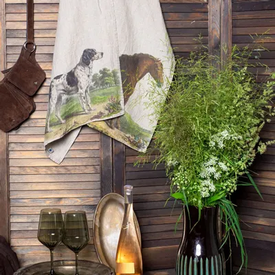 Torchons - CHIEN ET CHEVAL ǀ  Torchons en 100% lin lavé - LINOROOM 100% LINEN TEXTILES