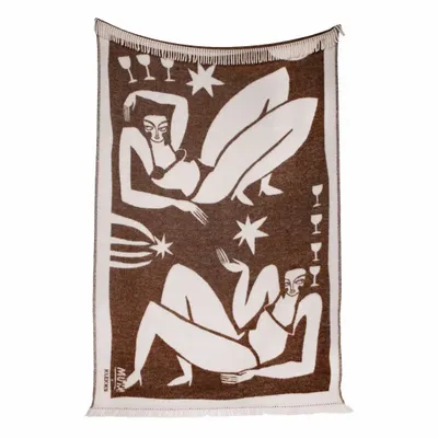 Plaids - Plaid en laine, édition artistique - KLEKKS x hannah.muehi NO. 31 - KLEKKS