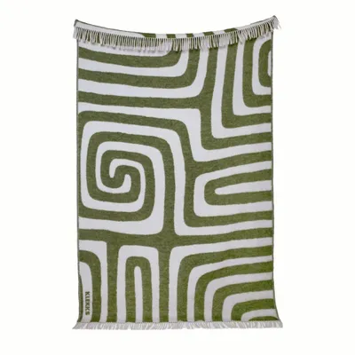 Plaids - Plaid en laine vert - KLEKKS NO. 34 - KLEKKS