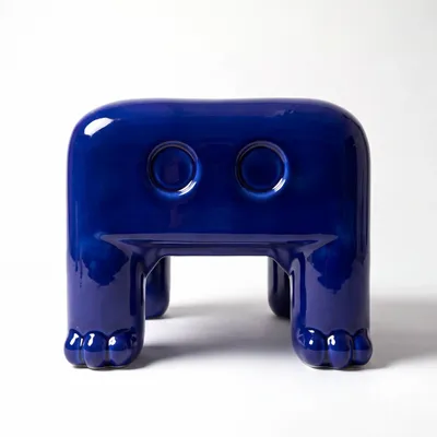 Tables basses - ATLAS Table d’appoint – Bleu cobalt - HOUBI