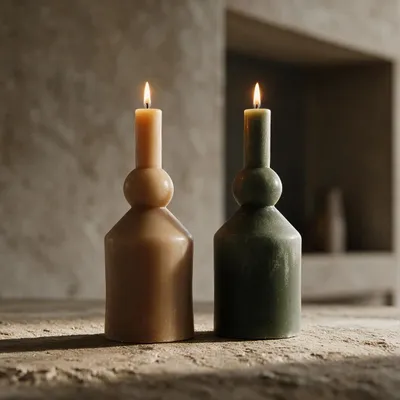 Candles - INCERA GEO COLLECTION - DELTA geometric candle - GRAZIANI