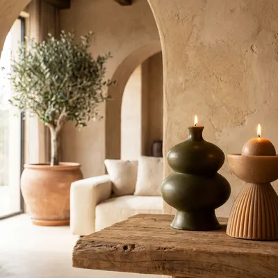 Candles - INCERA GEO COLLECTION - KAPPA geometric candle - GRAZIANI